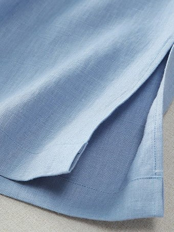Loose Linen High Waist Slim Straight Pants