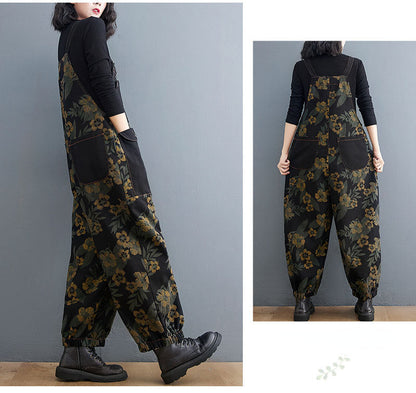 Autumn Art Plus Size Women'S Denim Overalls