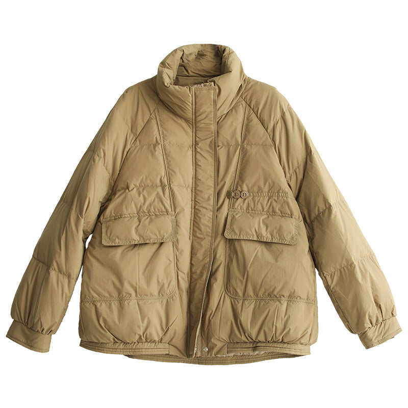 Women Loose Winter Fashion Solid Down Coat