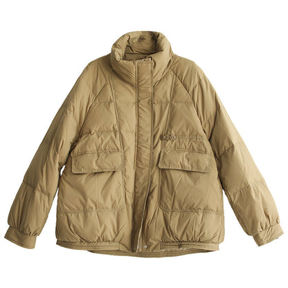 Women Loose Winter Fashion Solid Down Coat
