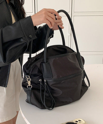Casual Brown Solid Durable Nylon Shoulder Bags
