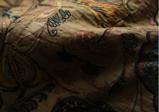 Ethnic Style Padded Quilted Printed Skirt