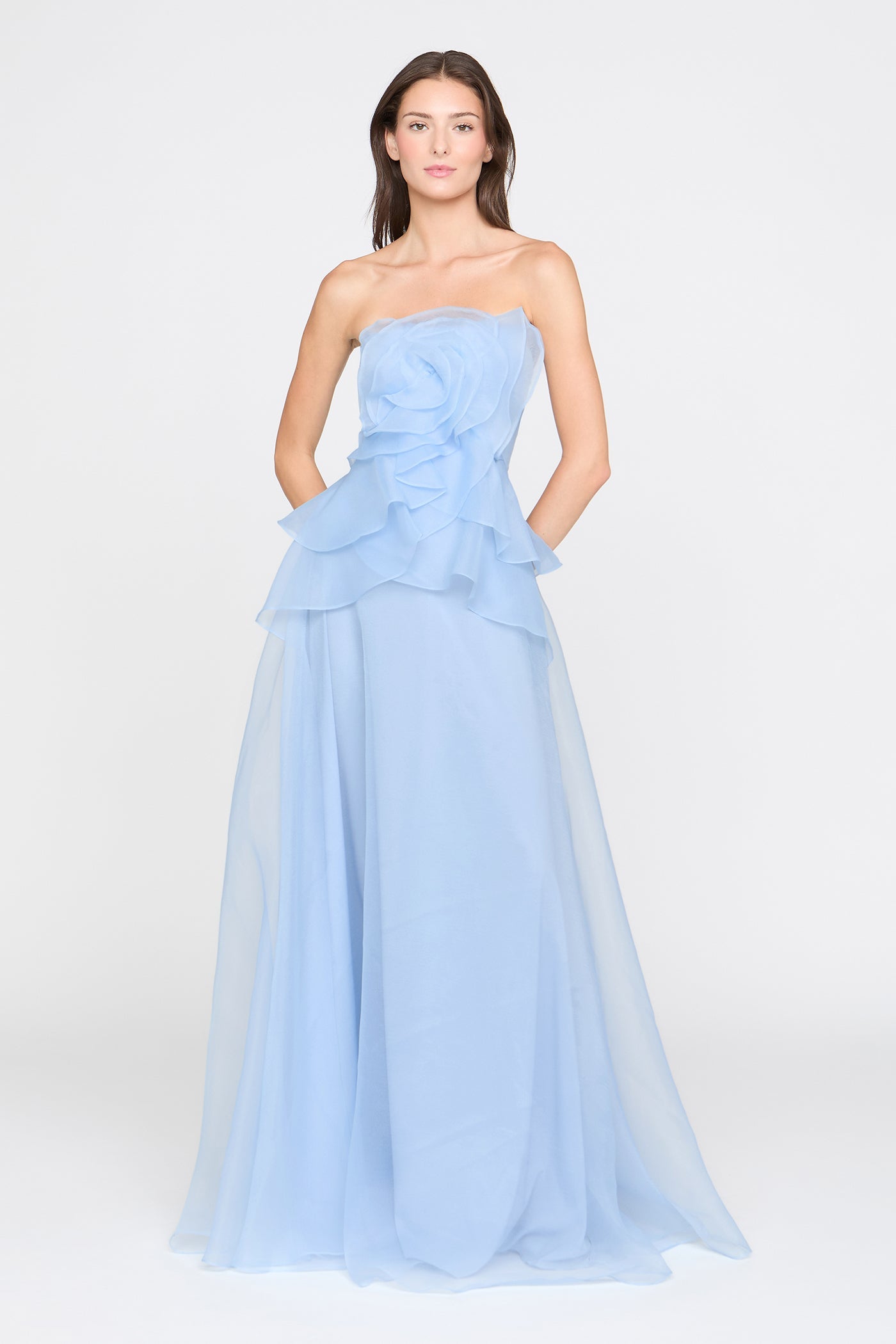Gilda Draped Rose Gown