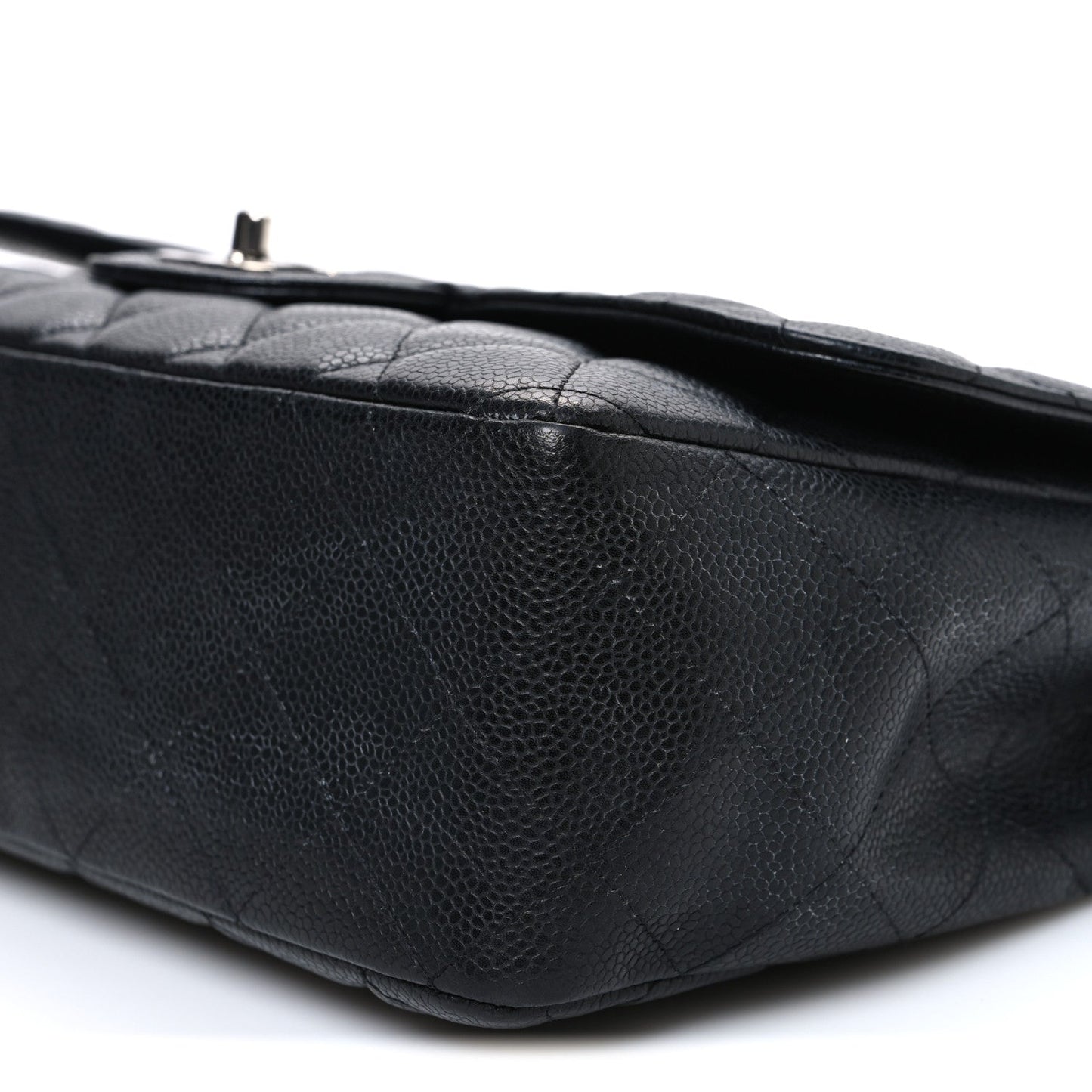 Caviar Quilted Jumbo Single Flap Black