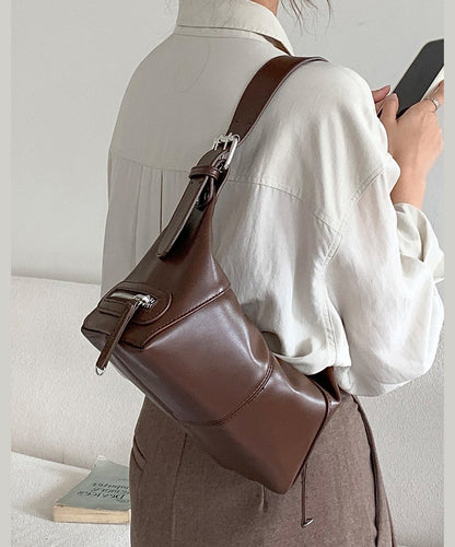 Stylish Black Solid Durable Faux Leather Shoulder Bags