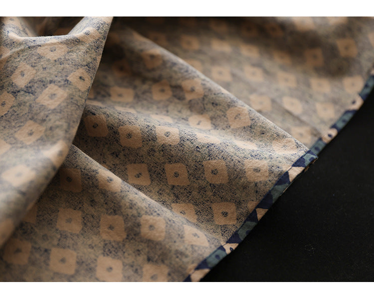 New Retro Elastic Waist Casual Floral Skirt