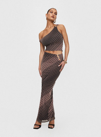Whiley Maxi Skirt Multi Stripe