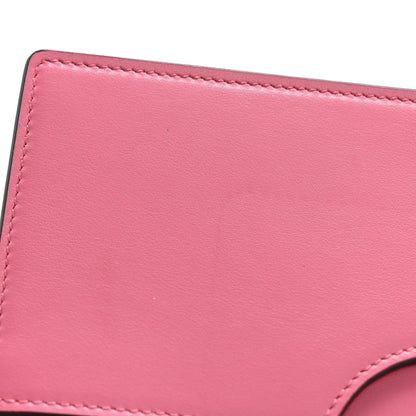 Calfskin GG Matelasse Chain Wallet Rhodamine Pink