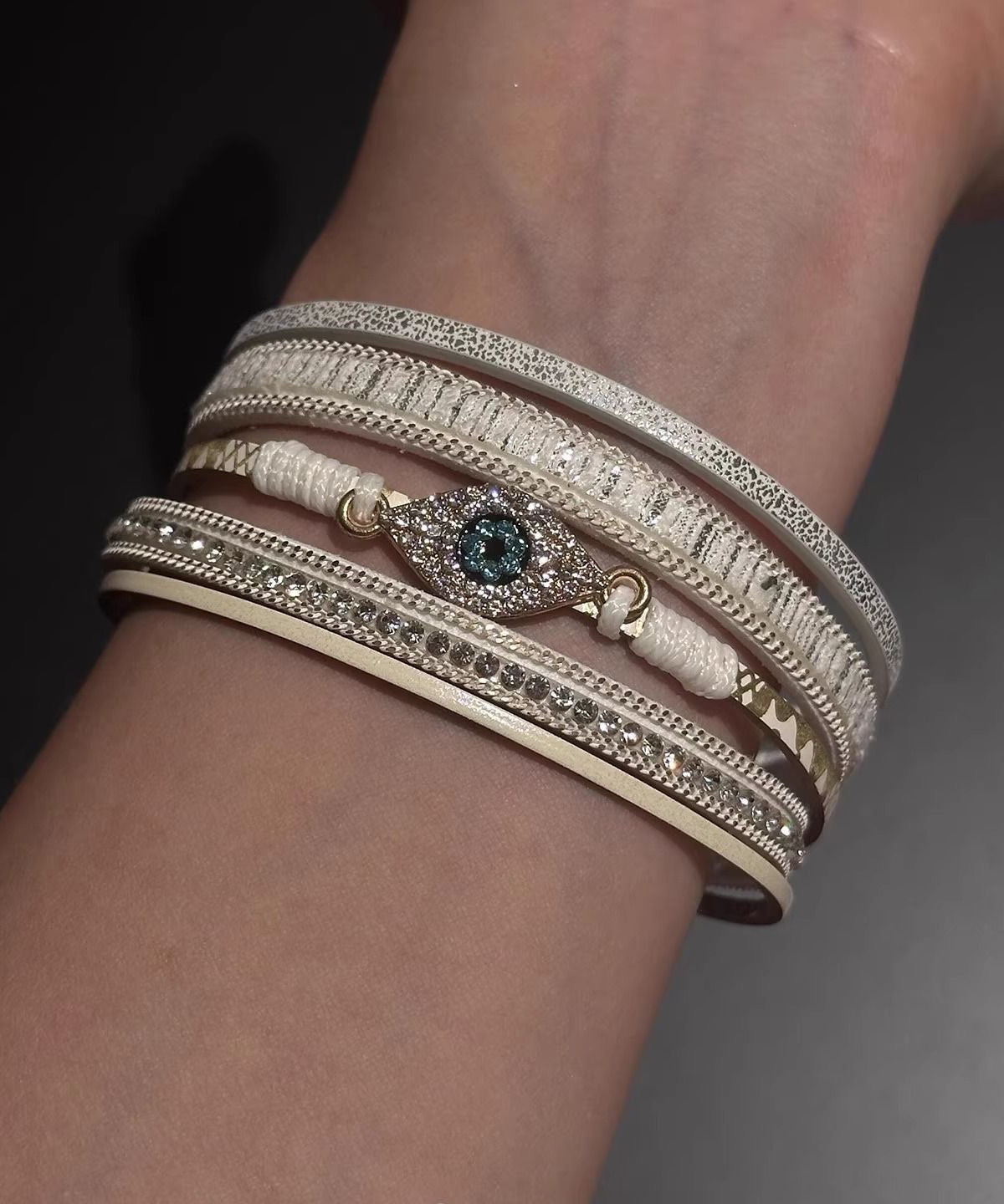 Boho Silk Alloy Zircon Bangle