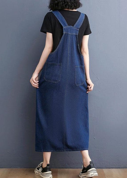 Summer Denim Large Pocket Strap