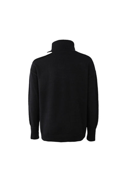 Two Lapel Knit Sweater
