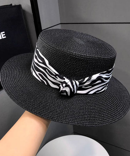 Women Khaki Versatile Straw Woven Cloche Hat