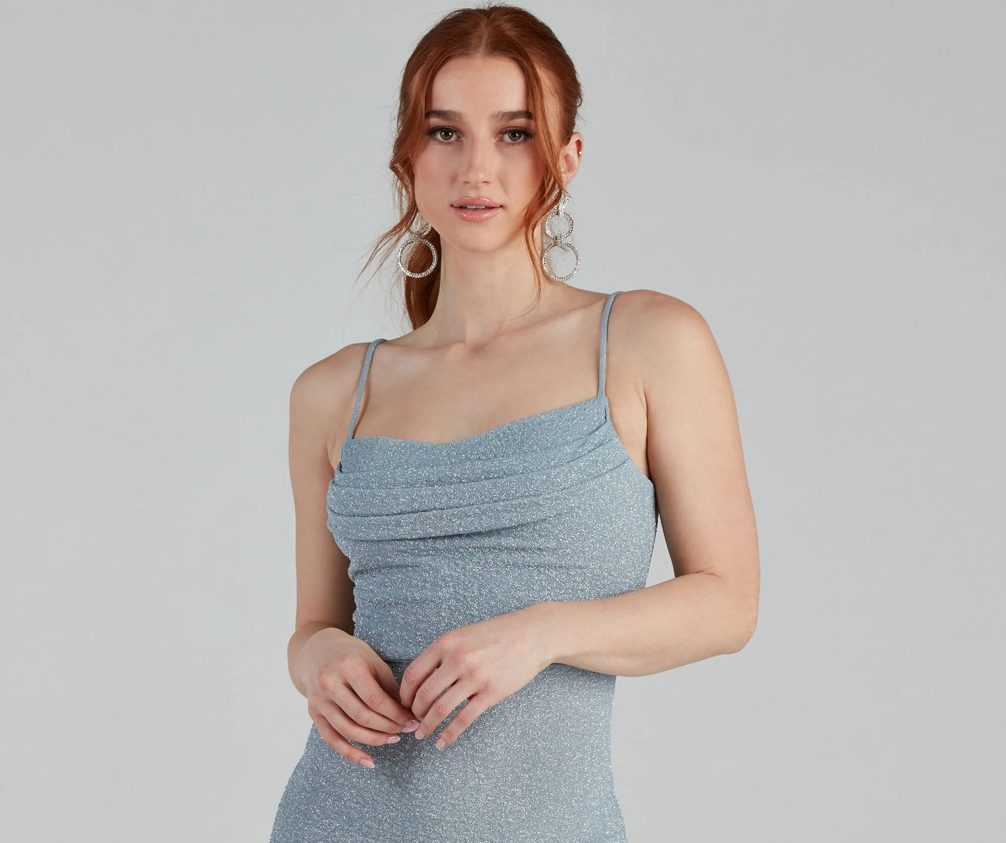 The Sparkle Scene Glitter Mini Dress