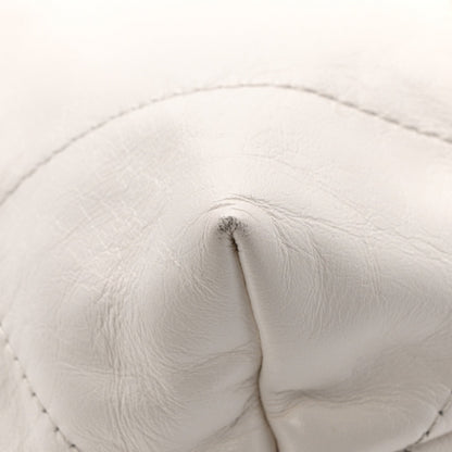 Shiny Calfskin Quilted Small Rainbow Chanel 22 White