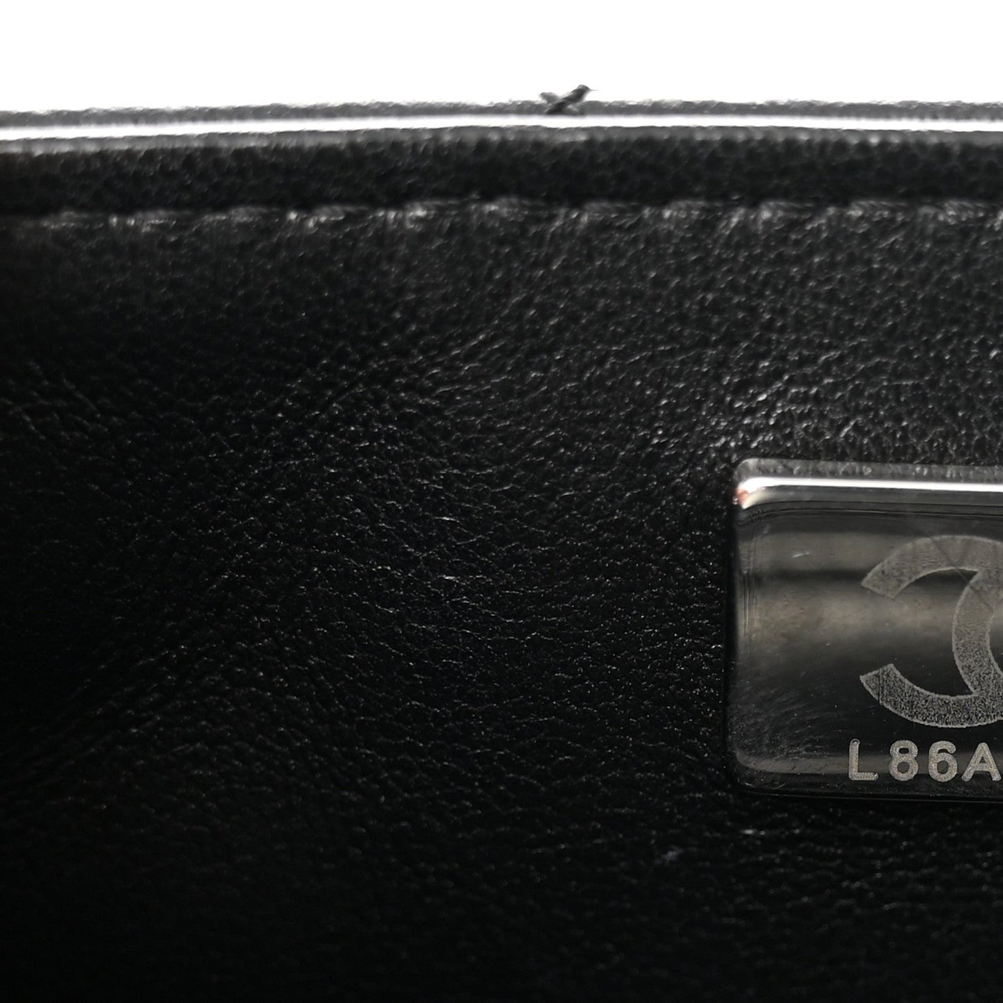 Lambskin Quilted Mini Rectangular Flap Black