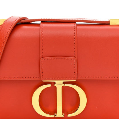 Smooth Calfskin Micro 30 Montaigne Flap Bag Orange