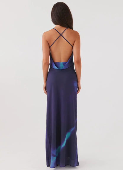 Astra Maxi Dress - Cyber Rose