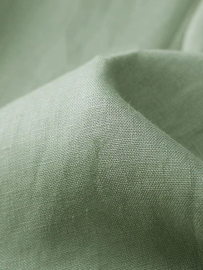 Loosen Solid Color Casual Wide Leg Linen Pants