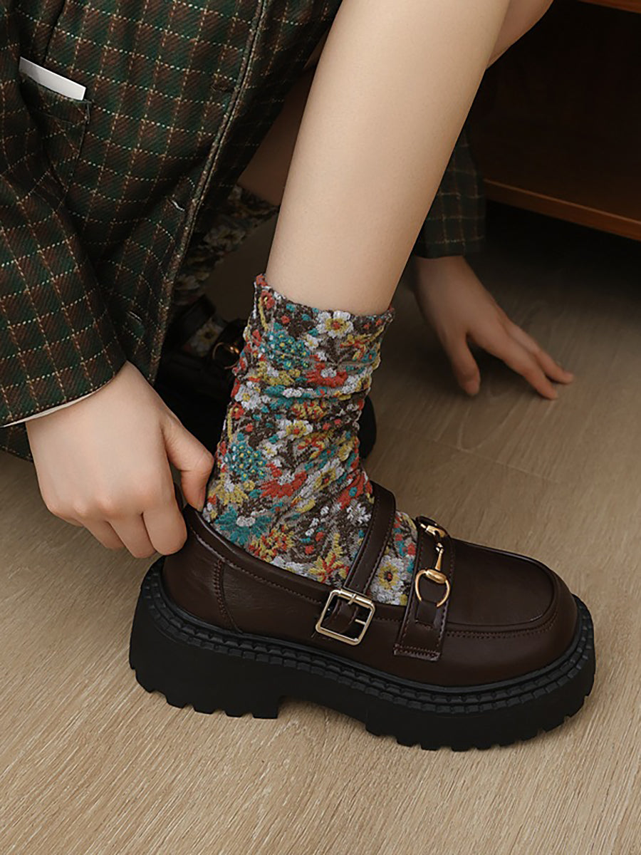 5 Pairs Vintage Winter Socks For Women