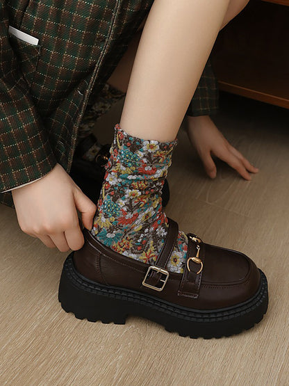 5 Pairs Vintage Winter Socks For Women