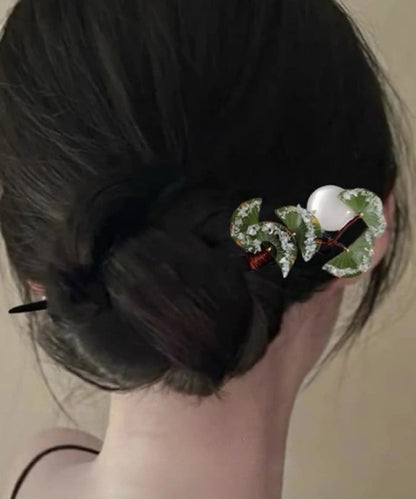 Retro Rainbow Resin Baby's Breath Floral Hairpin