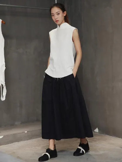 Simple Black Light Loose  Dress