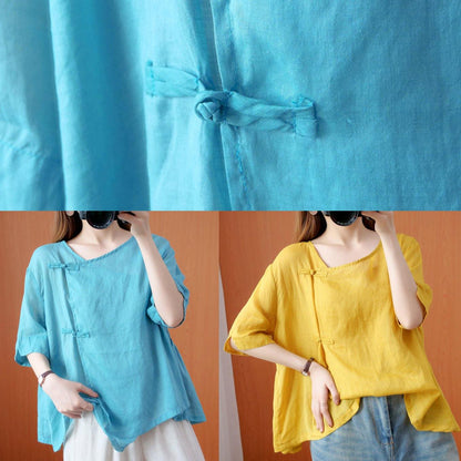 Bohemian yellow clothes o neck Cinched Dresses blouse