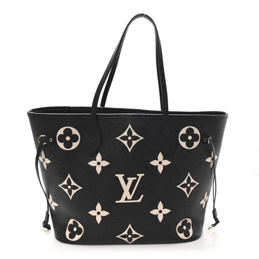 Empreinte Monogram Giant Neverfull MM Black Beige