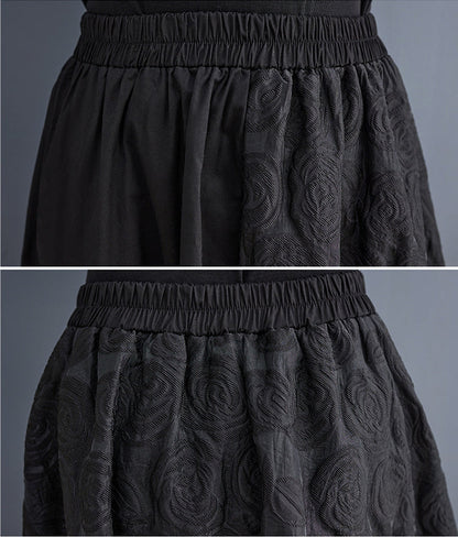 Loose Plus Size Stitching Design Skirt