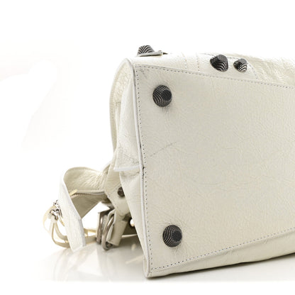 Agneau Arena Neo Cagole City Handbag Optic White