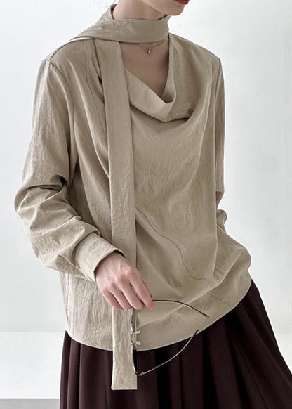 Original Design Khaki Ribbon Solid Top Spring