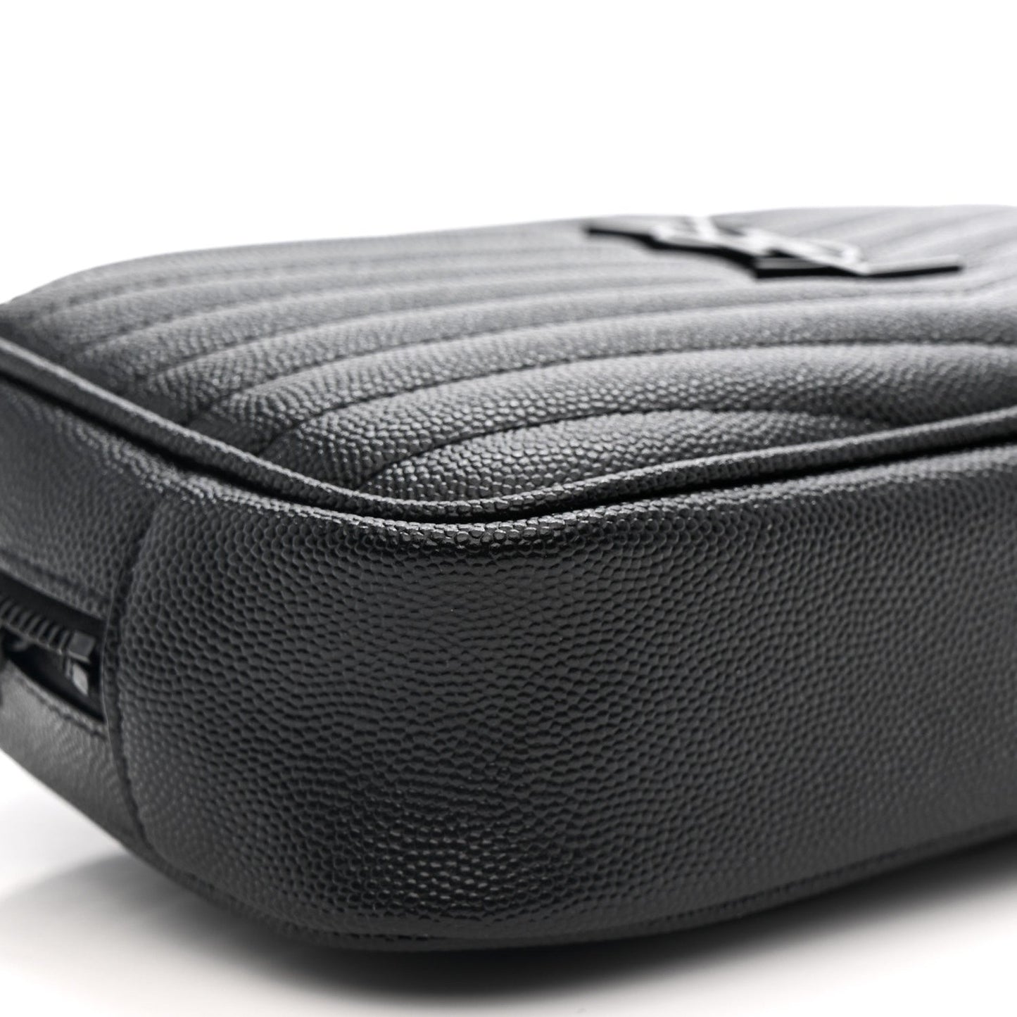 Grain De Poudre Matelasse Monochrome Monogram Mini Lou Camera Bag Black