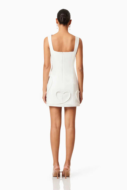 Buttercup Party Dress in White