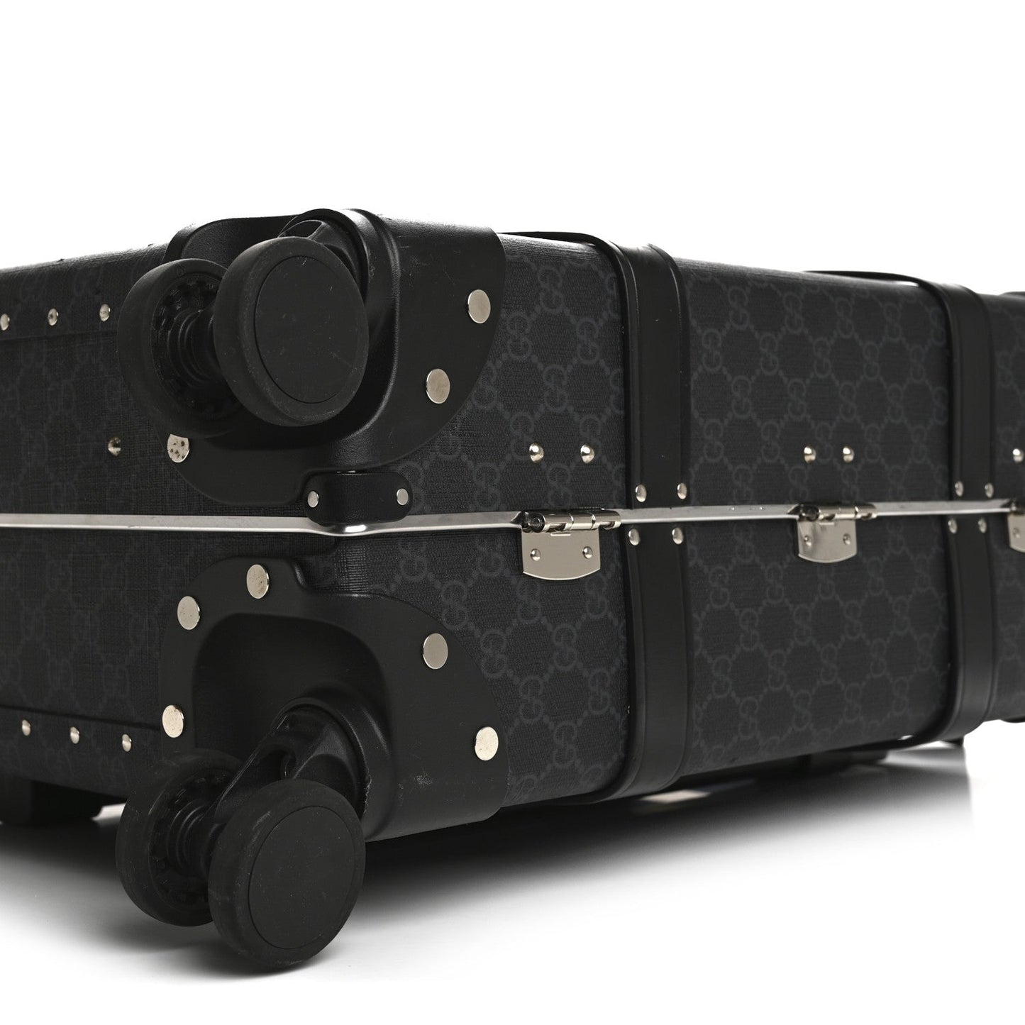 GG Supreme Monogram Globe-Trotter Carry-On Black