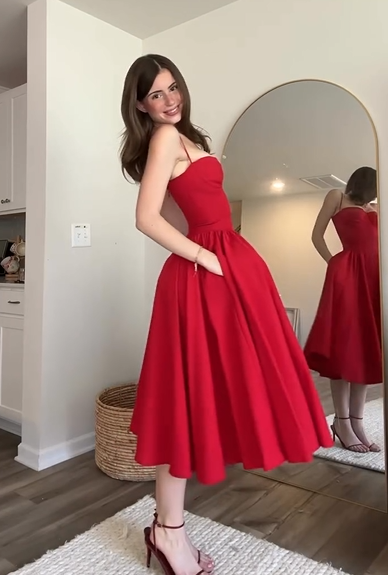 Sweetheart Neckline A-Line Party Dress
