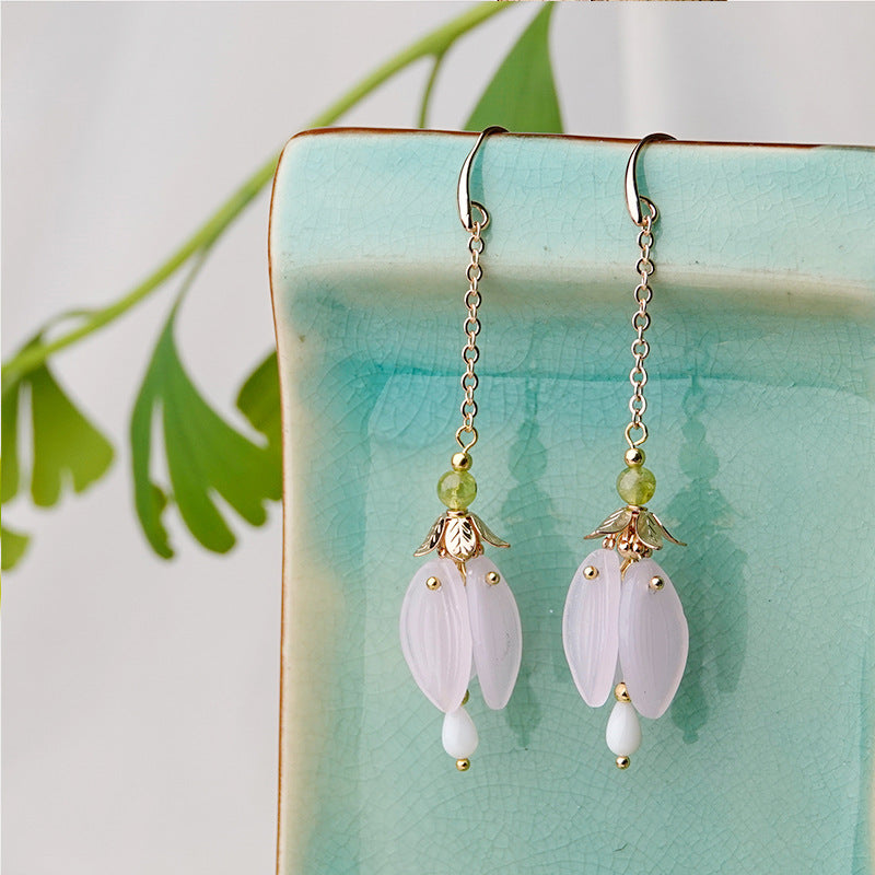 New Simple High-End Tassel Earrings