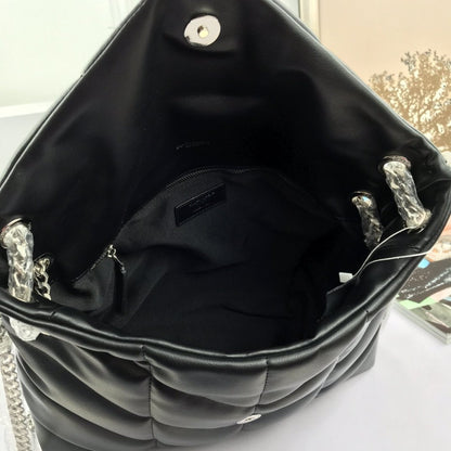 Saint Laurent Women Small Puffer Leather Shoulder bag