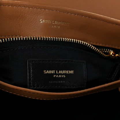 Suede Toy Loulou Shoulder Bag Cinnamon