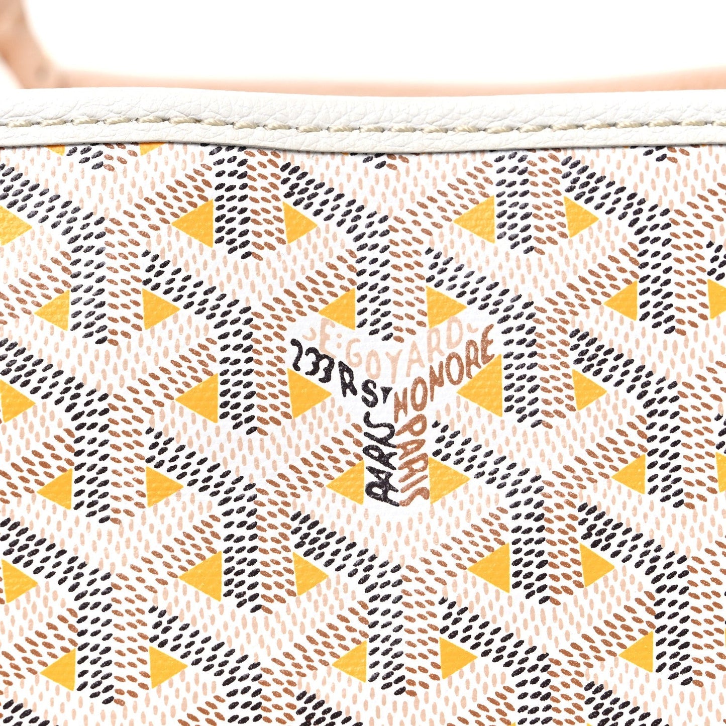 Goyardine Saint Louis Claire Voie PM White Yellow