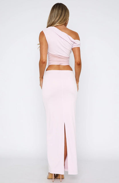 Girls Night Maxi Dress Baby Pink