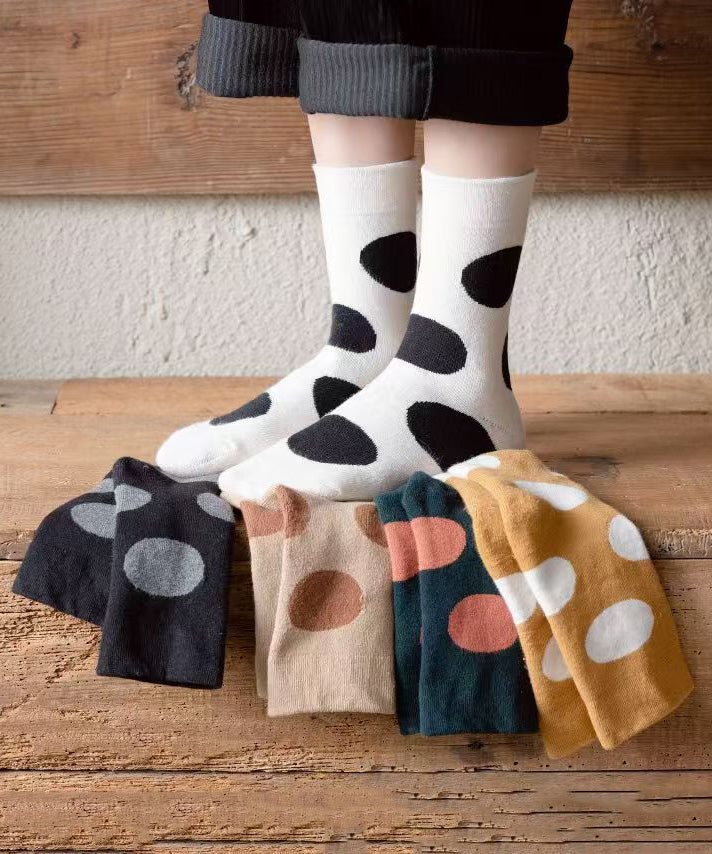New Thick Warm Cartoon Dot Cotton Crew Socks