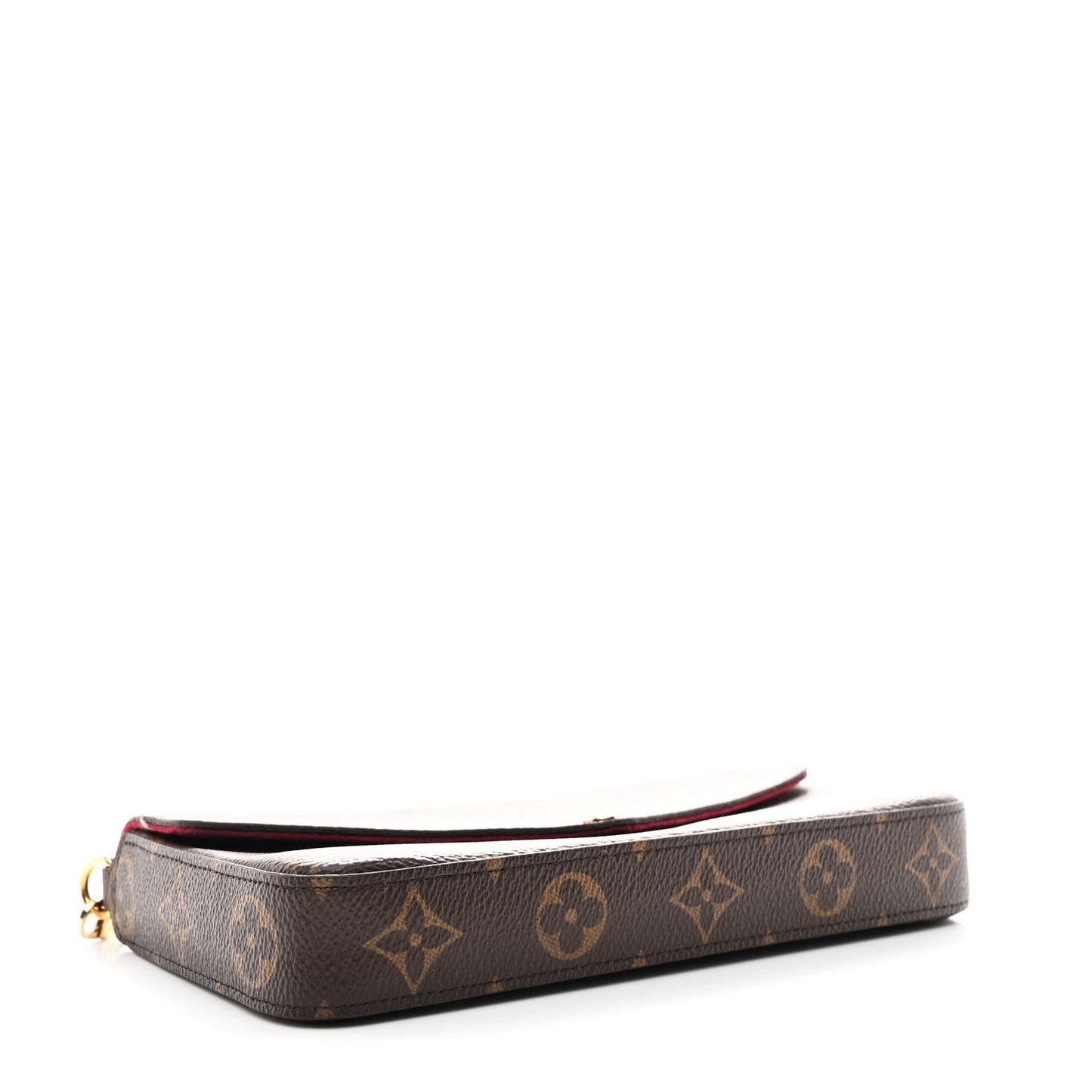 Monogram Pochette Felicie Chain Wallet Fuchsia