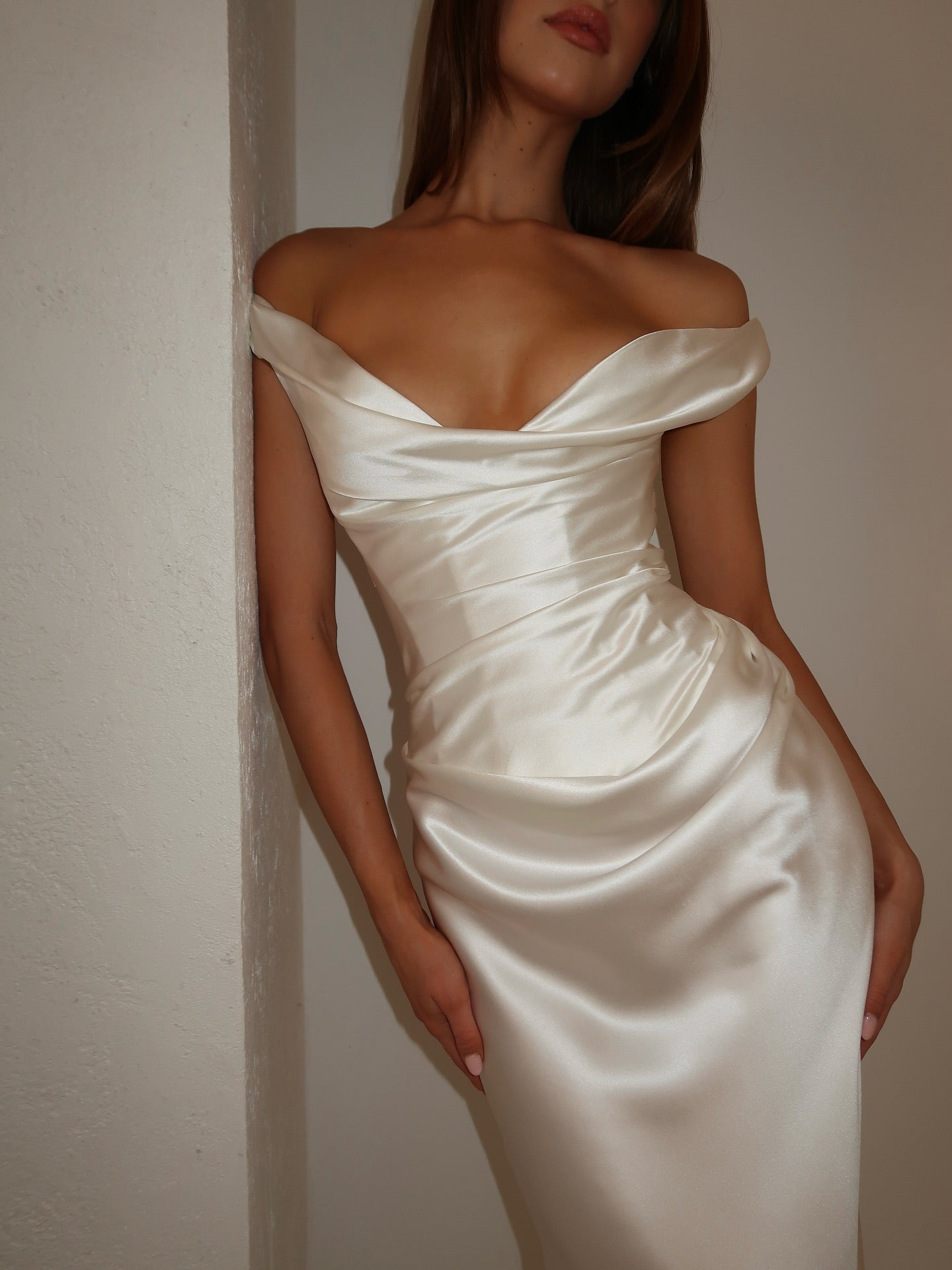 Sexy Sleeveless Solid Color Slim Mop Evening Dress