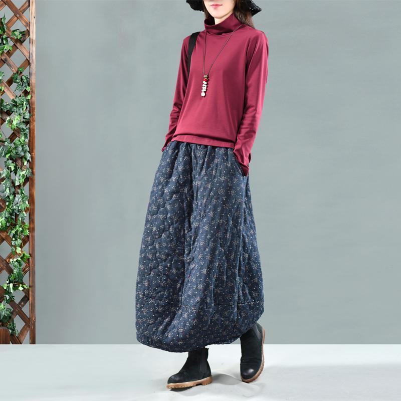 Vintage Floral Quilted Skirt