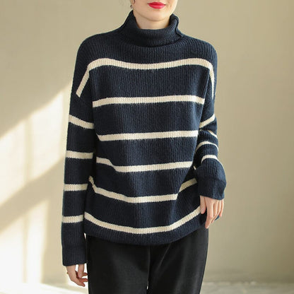 Winter Casual Fashion Turtlekneck Knitted Sweater