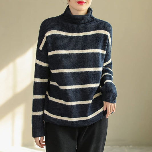 Winter Casual Fashion Turtlekneck Knitted Sweater