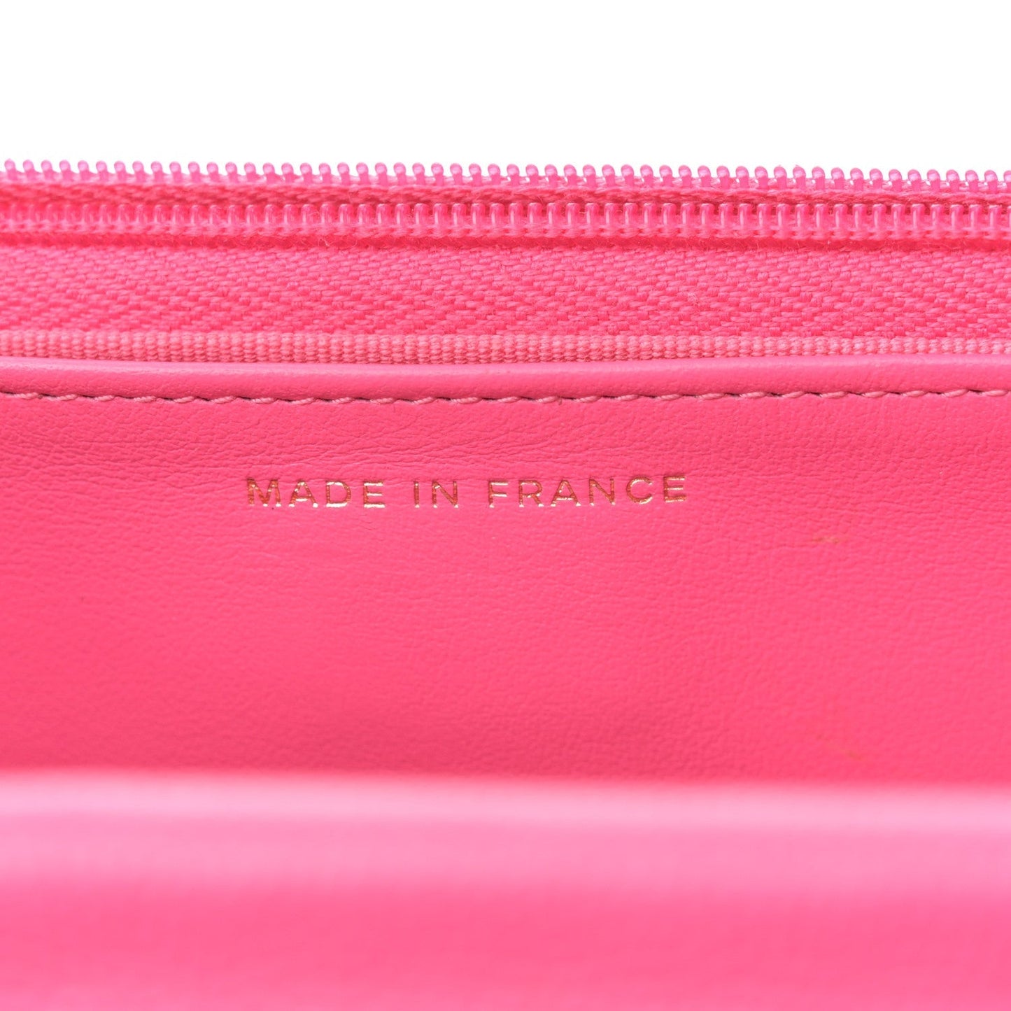 Caviar Quilted Wallet On Chain WOC Rose