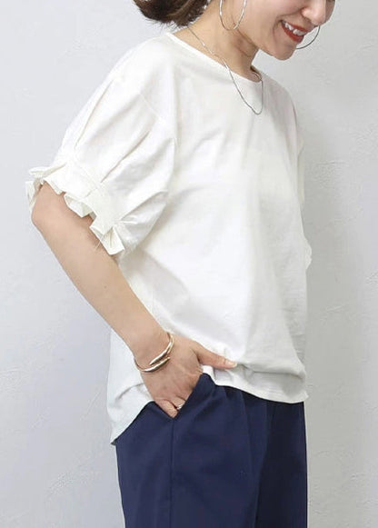Plus Size White Oversized Cotton Tanks Summer
