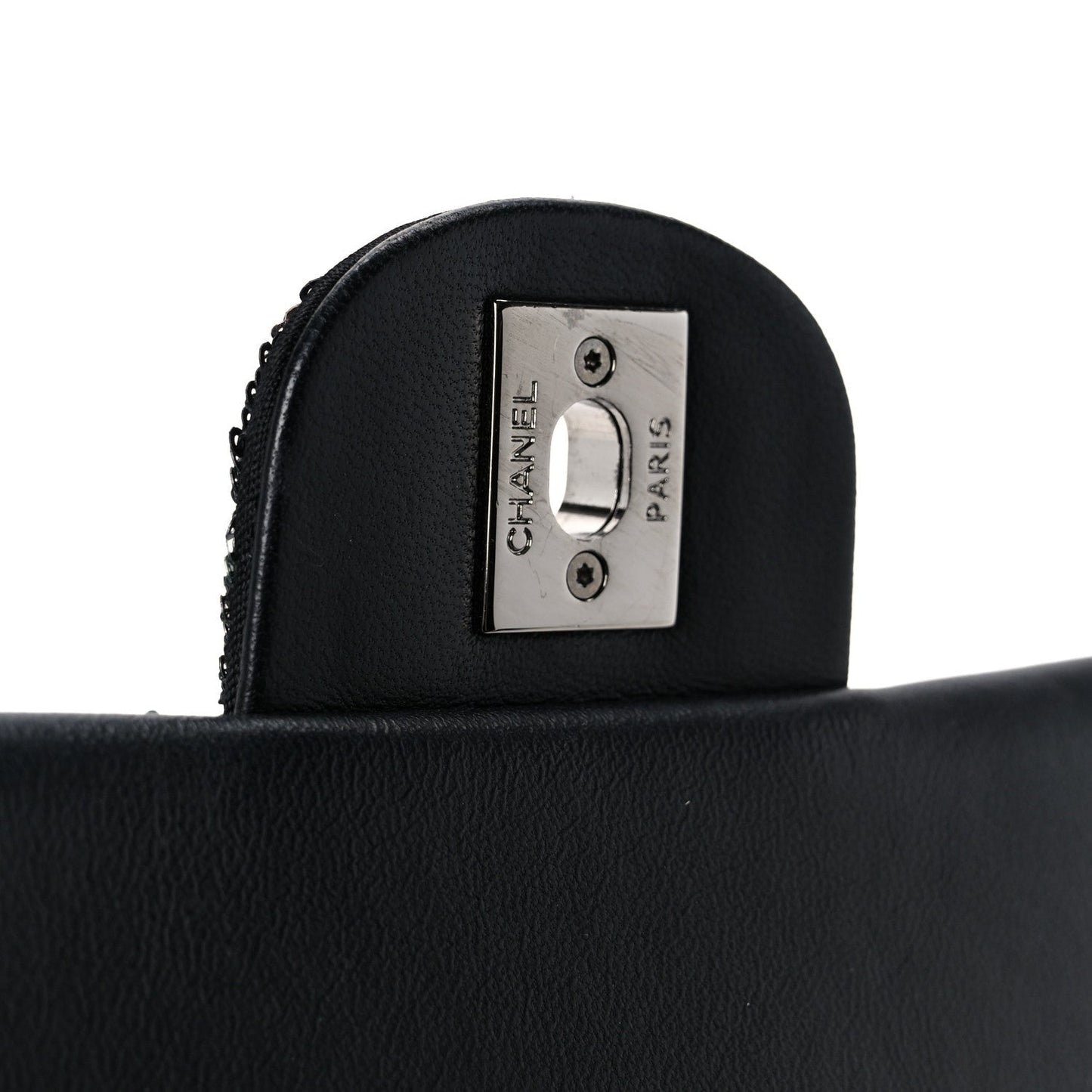 Sequin Logo Small Flap Ruthenium Multicolor