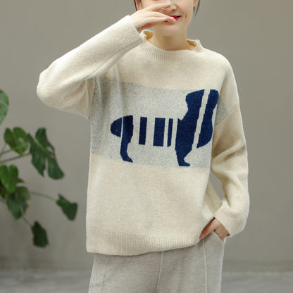 Women Casual Fashion Knitted Winter Sweater